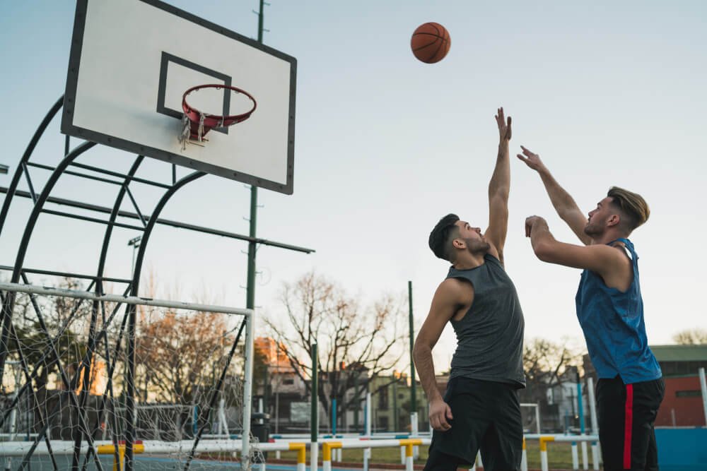 They play basketball.
