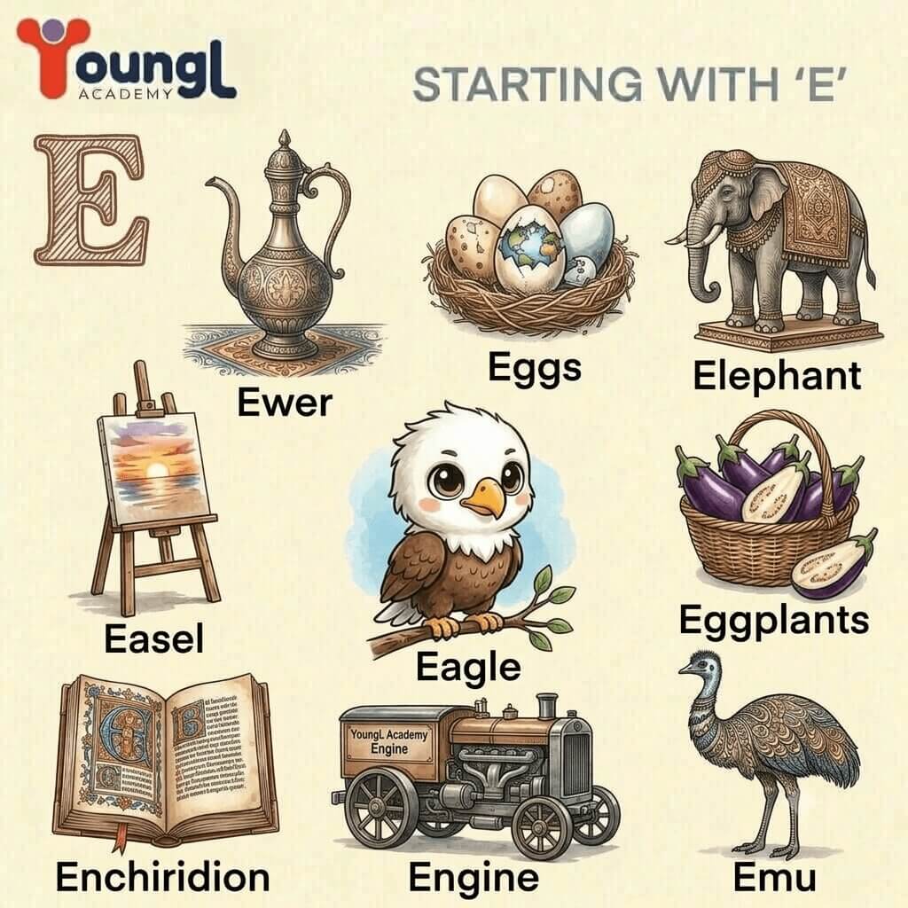 أسهل كلمات تبدأ بحرف E أسهل كلمات تبدأ بحرف E