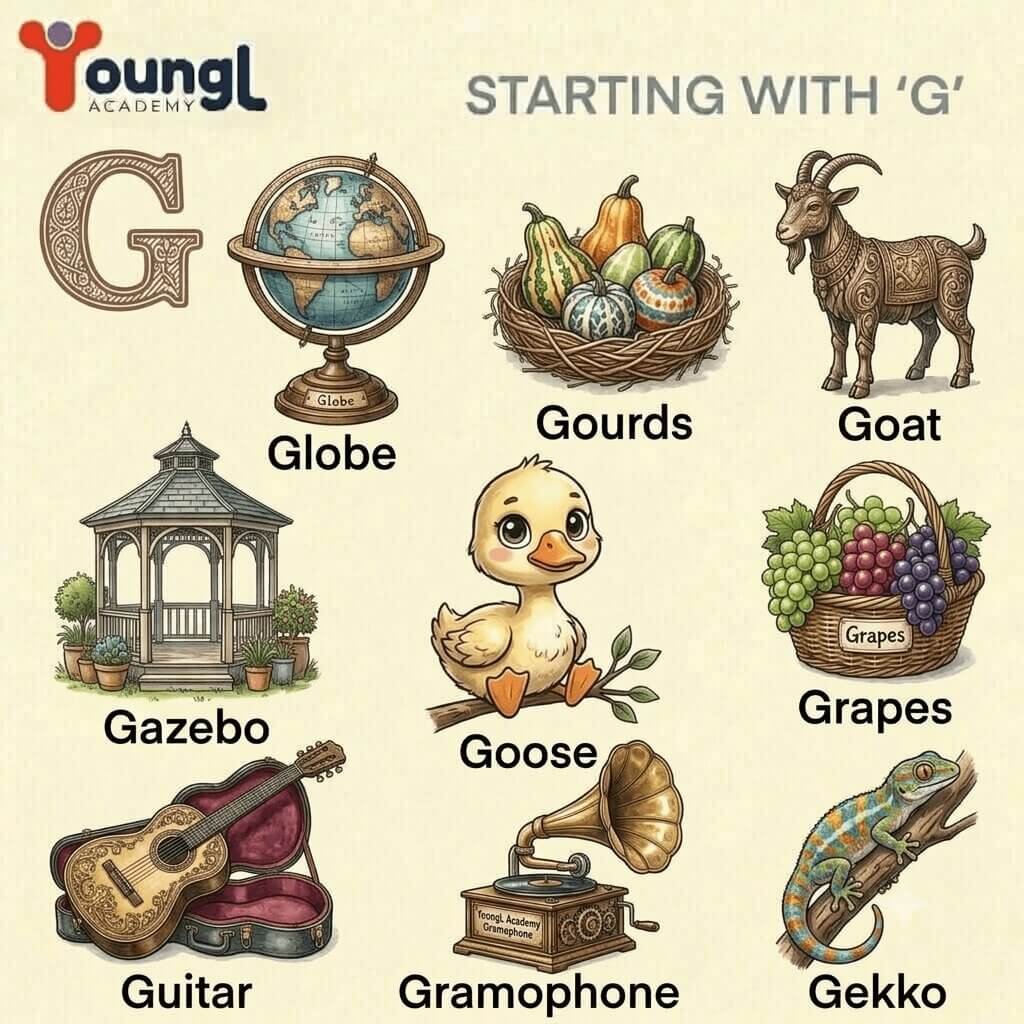 أسهل كلمات تبدأ بحرف الـ G أسهل كلمات تبدأ بحرف الـ G