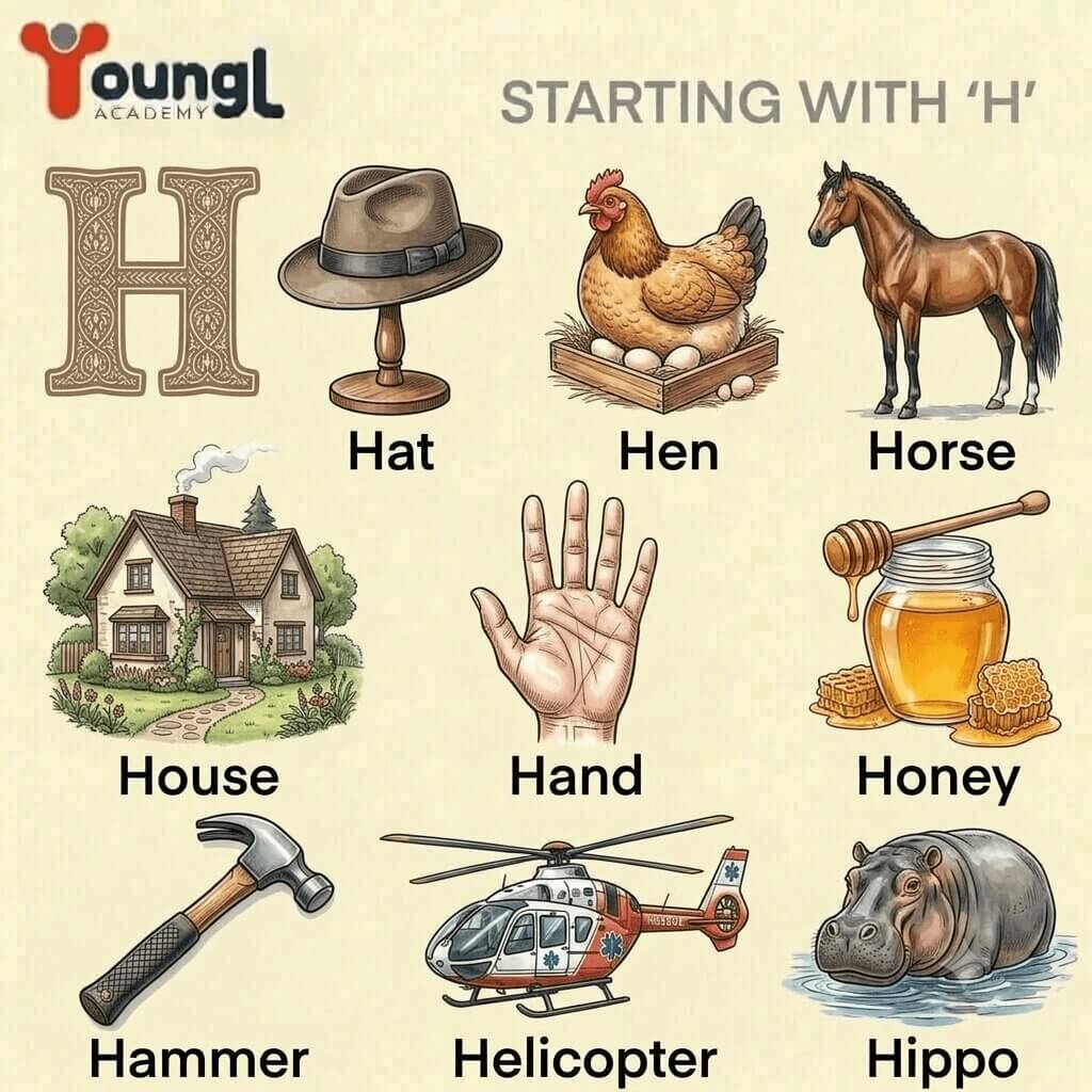 أسهل كلمات تبدأ بحرف الـ H أسهل كلمات تبدأ بحرف الـ H
