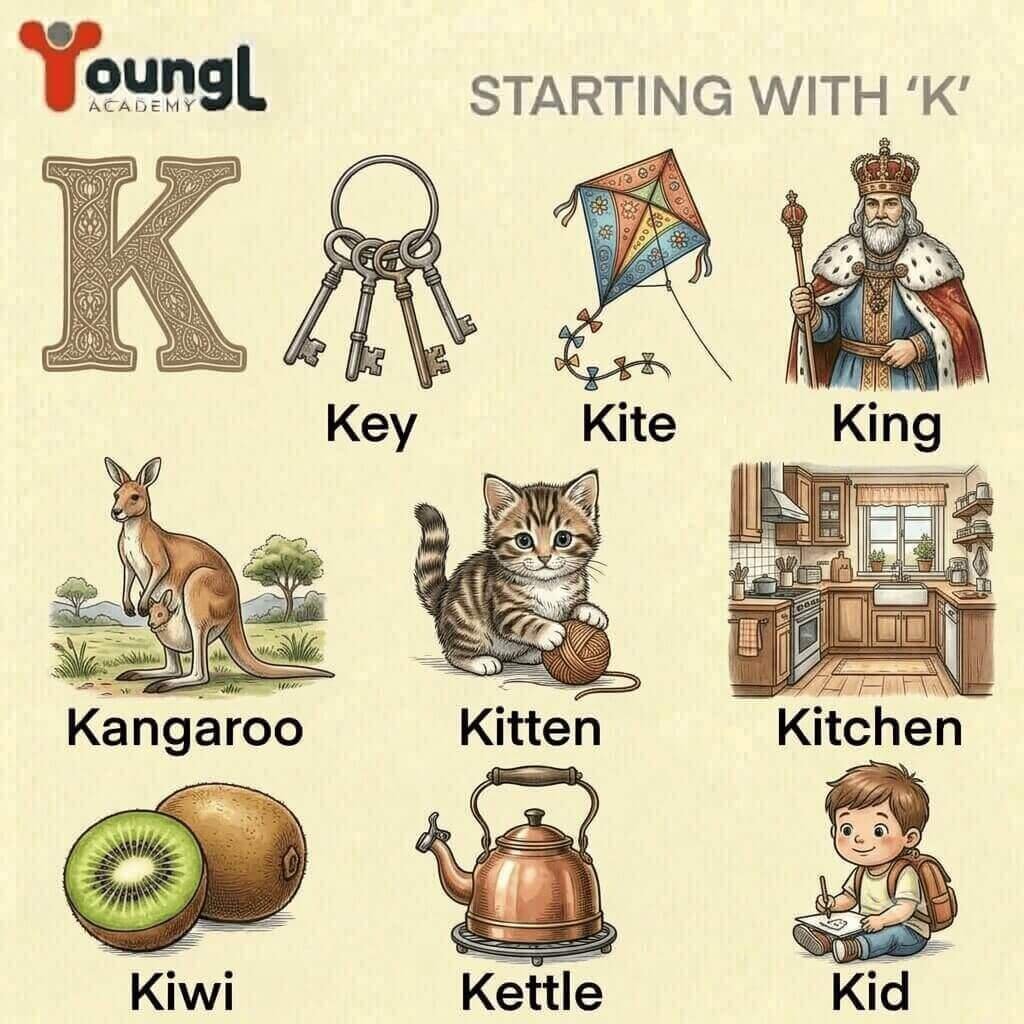 أسهل كلمات تبدأ بحرف الـ K أسهل كلمات تبدأ بحرف الـ K