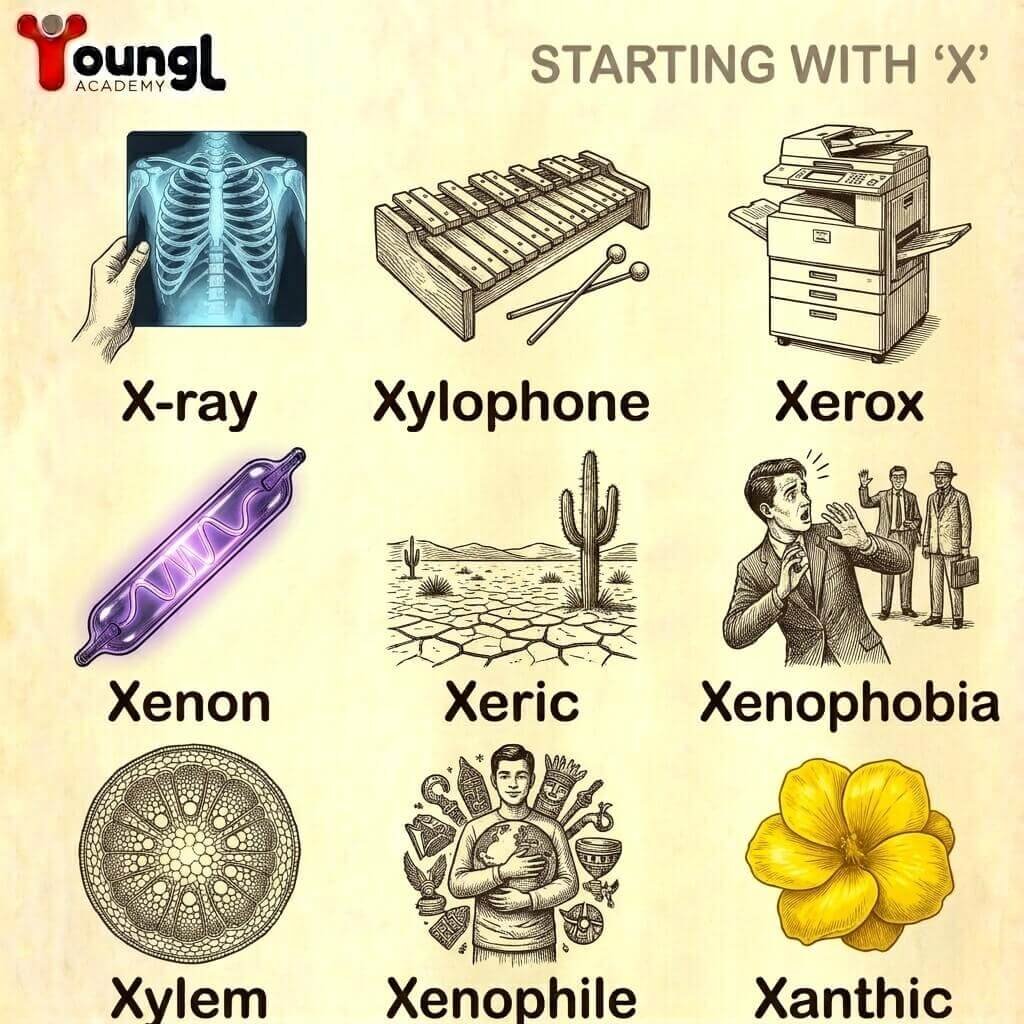 أسهل كلمات تبدأ بحرف الـ X أسهل كلمات تبدأ بحرف الـ X