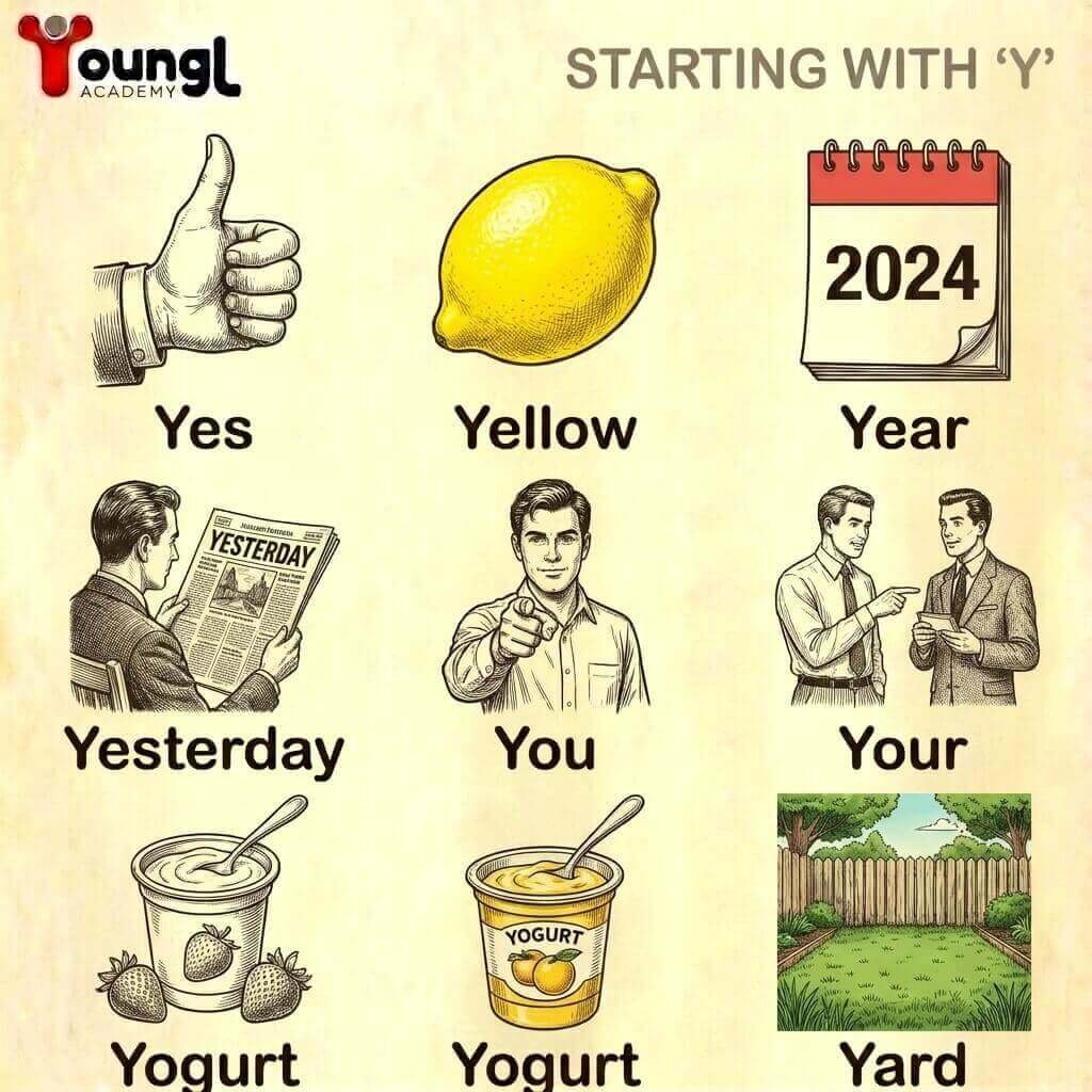 أسهل كلمات تبدأ بحرف الـ Y أسهل كلمات تبدأ بحرف الـ Y